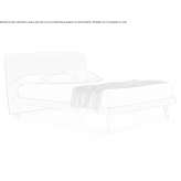 Fabric double bed Paimado