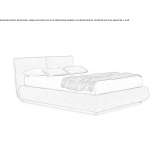 Upholstered bed with storage Freehold