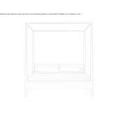 Double bed with upholstered headboard Orsogna