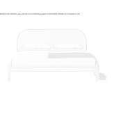 Nabuk double bed with upholstered headboard Macao