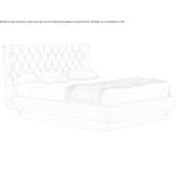 Double bed with a quilted headboard Caltojar
