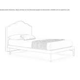 Pojedyncze łóżko z tkaniny Eythorne