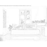 Drewniane podwójne łóżko Estancia