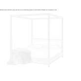 Canopy bed with upholstered headboard Scone