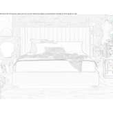 Double bed with high headboard Puidoux