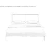 Double bed with upholstered headboard Moonbi