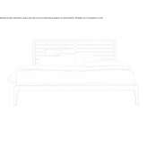 Wooden double bed Itajai