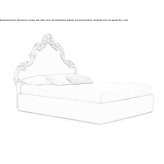 Double bed with high headboard Obon