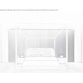 Canopy bed with upholstered headboard Visiedo