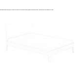Full size wooden bed Radibor