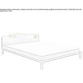 Olive wood double bed Bressana