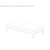 Wooden single bed Radibor