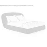Fabric bed with upholstered headboard Kutina