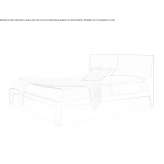 Double bed in tanned leather Halaszi