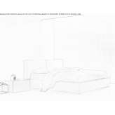 Fabric bed with upholstered headboard Jersbek