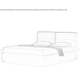 Skórzane łóżko do przechowywania Nanchoc