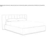 Upholstered bed with storage Nantua