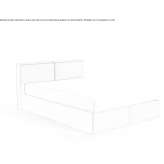 Upholstered bed with storage Cerrione