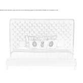 Velvet king-size bed with a tufted headboard Geistown