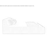 Upholstered bed Abasar