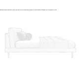 Upholstered double bed Piamonte