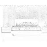 Upholstered double bed Alphen