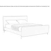 Double bed with upholstered headboard Euxton