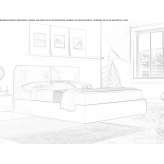 Upholstered double bed Traganon