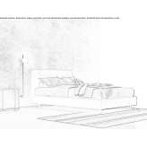 Upholstered double bed Erquy