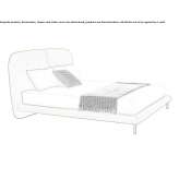 Double bed with upholstered headboard Selite