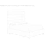 Upholstered bed with high headboard Baceno
