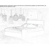 Bed with storage and upholstered headboard Opdorp