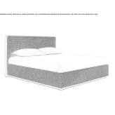 Double bed with high headboard Kirra