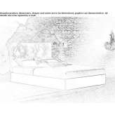 Double bed with high headboard Pontlliw