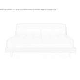 King size fabric bed with upholstered headboard Bains