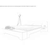 Plywood double bed Canino