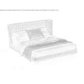 Double bed upholstered in fabric Karaagil