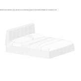 Fabric double bed Laerru