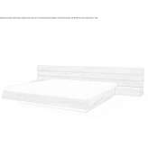 Wooden double bed with integrated bedside tables Homedale