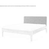 Wooden double bed with upholstered headboard Scarness