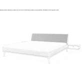 Wooden double bed with integrated bedside tables Patton