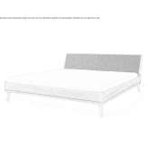 Wooden double bed with upholstered headboard Patton