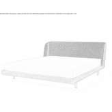 Wooden double bed with upholstered headboard Brenno
