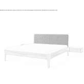 Wooden double bed with integrated bedside tables Scarness