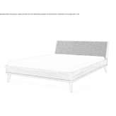 Wooden double bed with upholstered headboard Patton