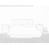 Wooden double bed Jarze