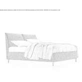 Double bed with upholstered headboard Wilton