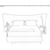 Velvet double bed with high headboard Annahilt