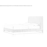 Fabric bed with upholstered headboard Siatista