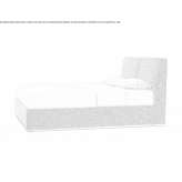 Bed with storage and upholstered headboard Ringebu